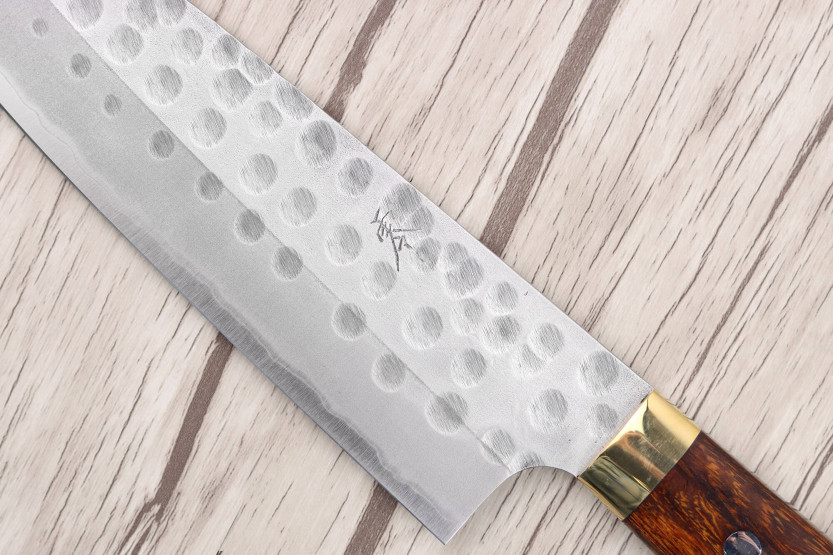 Faca japonesa santoku Masakage Zero 16,5cm feita à mão