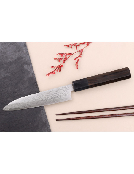 VG7 Damasco Makoto Kurosaki 13.5cm Cuchillo japonés artesanal