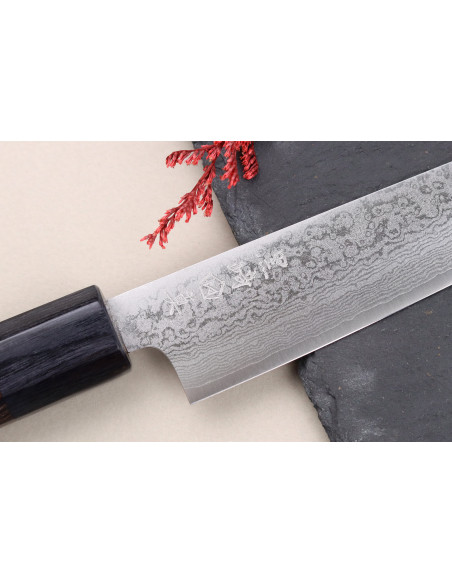 Japanisches Universalmesser 13,5cm handgefertigt Makoto Kurosaki VG7 Damast