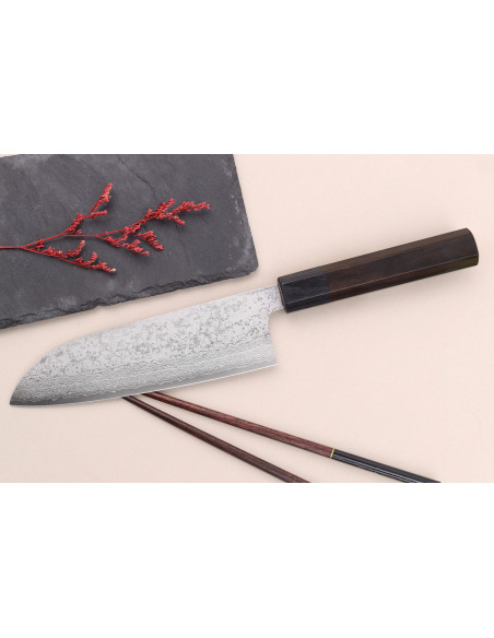 VG7 Damascus Makoto Kurosaki 16,5cm Japanese santoku knife
