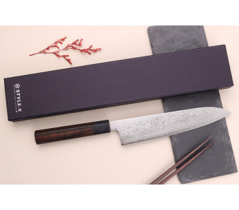 21cm Makoto Kurosaki VG7 Damascus Japans koksmes 2