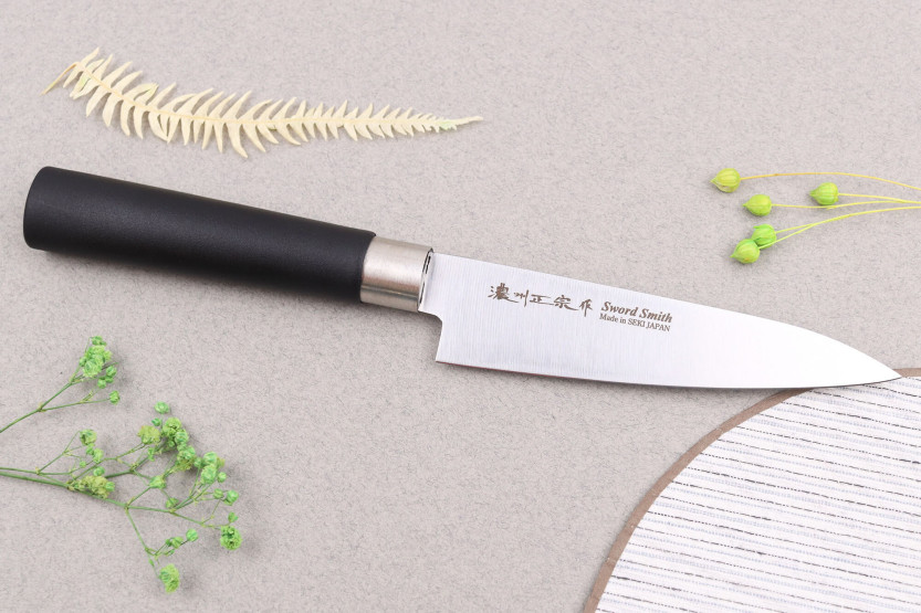 12cm Satake Masamune Saku japans schilmesje in zwart PP