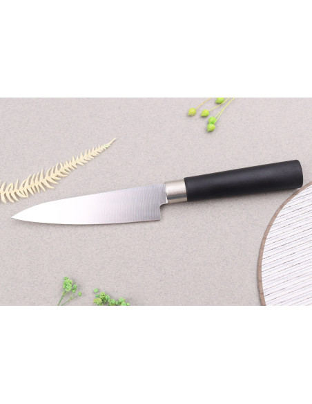 12cm Satake Masamune Saku japans schilmesje in zwart PP