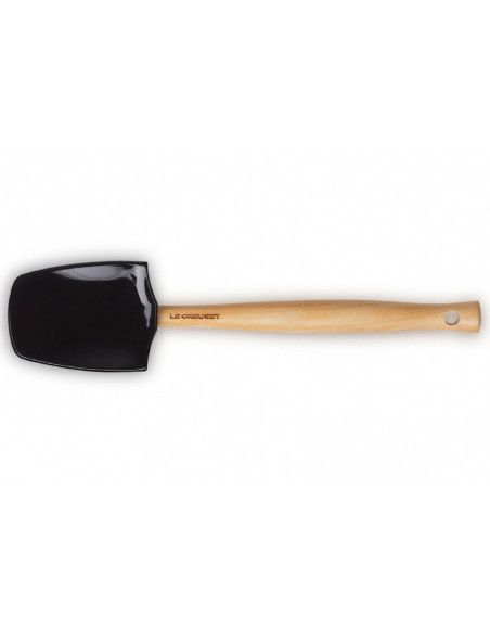 Spatel siliconen lepel Le Creuset Création groot model 7cm Zwart Onyx
