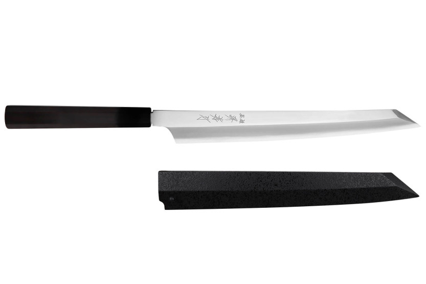 Couteau yanagiba kiritsuke 30cm japanais artisanal Sakai Takayuki Hien