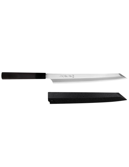Couteau yanagiba kiritsuke 30cm japonais artisanal Sakai Takayuki Hien