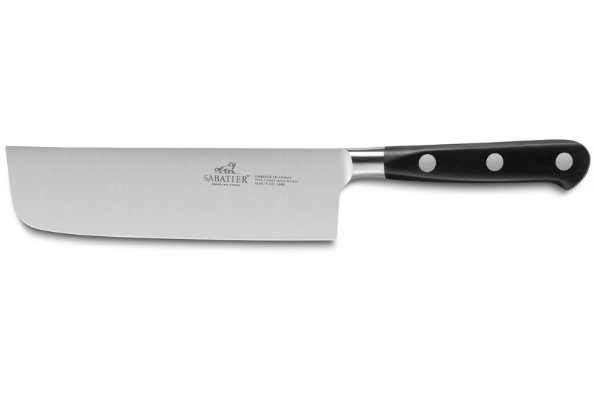 Ideal Sabatier nakiri-kniv 100% smedet rustfrit stål 16 cm klinge