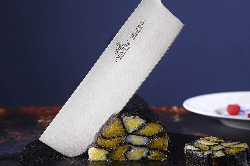 Faca nakiri Ideal Sabatier 100% aço inoxidável forjado com 16 cm de lâmina
