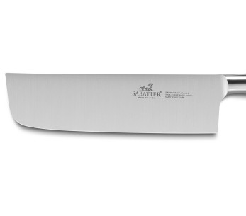 Cuchillo nakiri Ideal Sabatier 100% acero inoxidable forjado remaches de latón hoja 16cm 2
