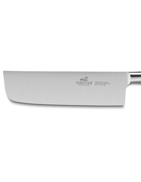 Faca nakiri Ideal Sabatier 100% aço inoxidável forjado rebites de latão lâmina de 16 cm