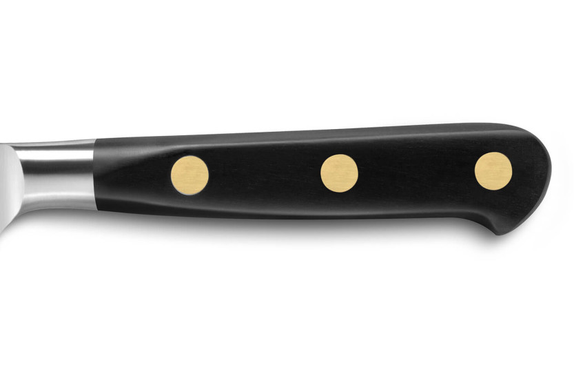 Ideell Sabatier nakiri-kniv 100 % smidd i rustfritt stål messingnagler 16 cm blad