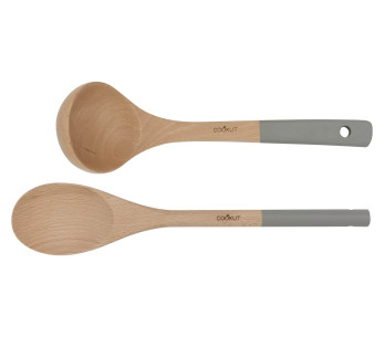 Juego de cuchara y cucharón de madera Cookut 2