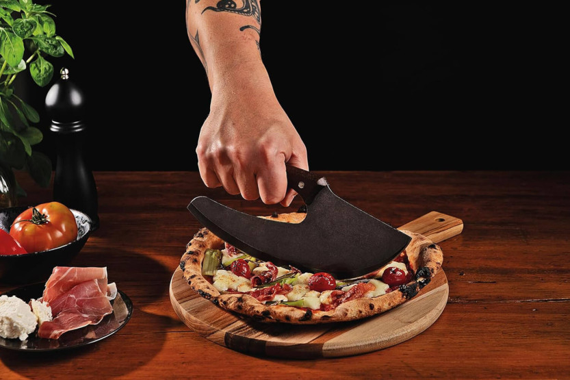 Vikingkniv Tramontina Svart 26cm trähandtag