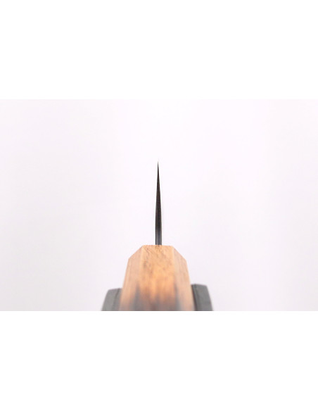18cm Japanese artisanal chef knife Yuzo Black AS burnt oak