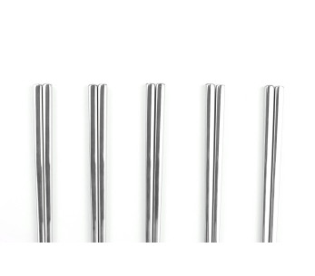 Conjunto de 5 pares de pauzinhos de aço inoxidável Kutoyama 2