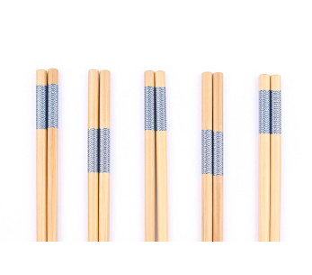 Juego de 5 pares de palillos de bambú Kutoyama - Modelo 2 2