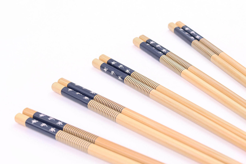 Set van 5 paar Kutoyama bamboe eetstokjes - Model 3