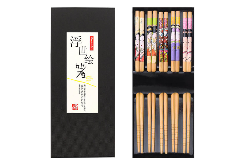 Juego de 5 pares de palillos de bambú Kutoyama - Modelo 7