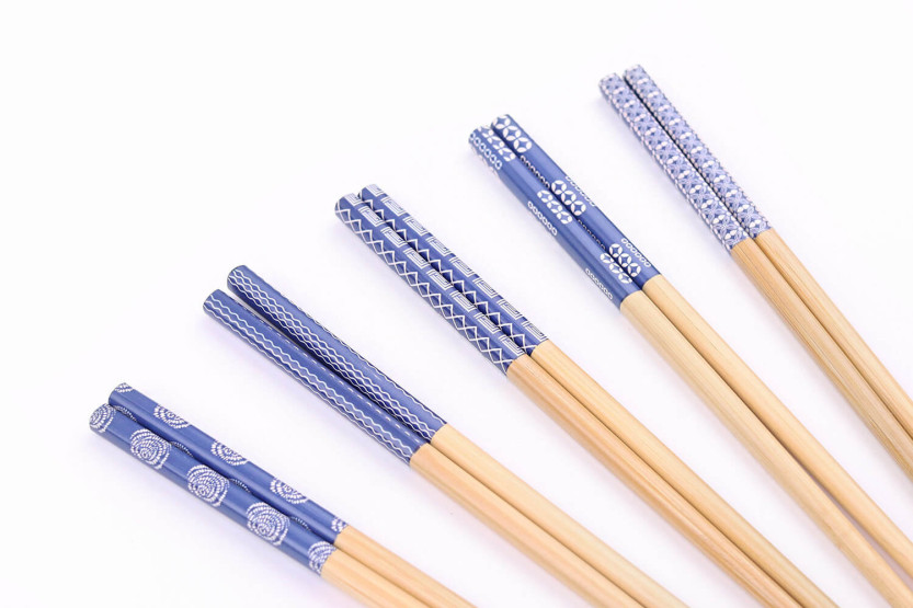 Juego de 5 pares de palillos de bambú Kutoyama - Modelo 9