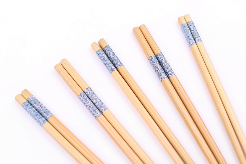 Chinesische Essstäbchen aus Bambus Kutoyama, 5 Paar - Modell 10