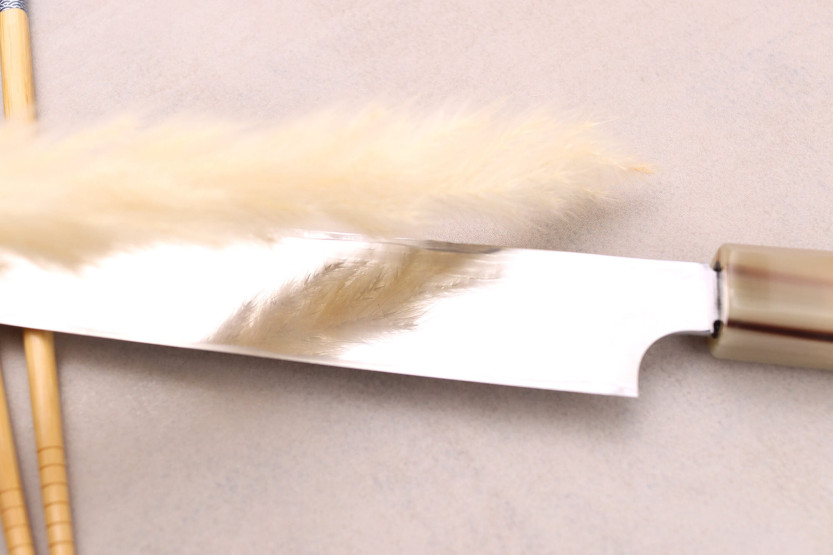 24cm Hatsukokoro Yauji Yoshihiro Damaskus BS2 Japansk handgjord yanagibakniv