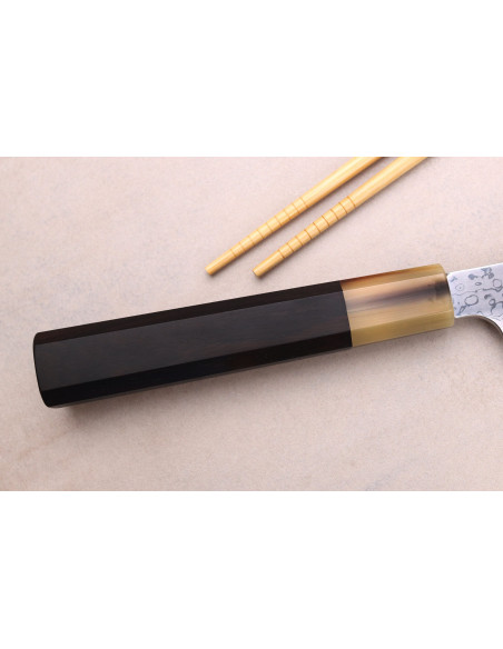 24cm Hatsukokoro Yauji Yoshihiro Damaskus BS2 Japansk handgjord yanagibakniv