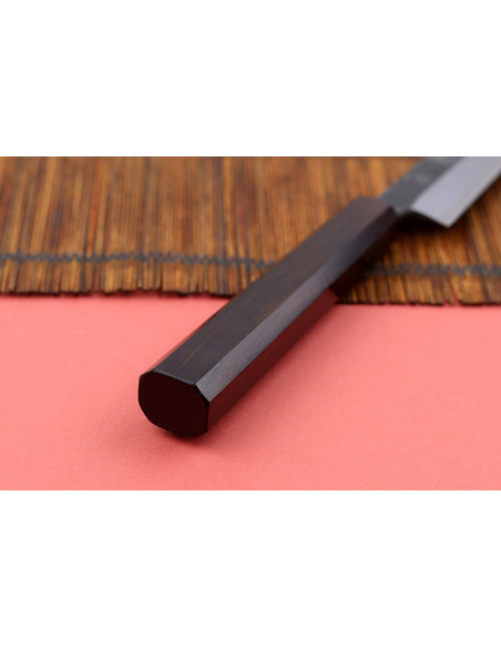 Hatsukokoro Shirasagi 24cm japansk handgjord yanagibakniv med ebenholtshandtag