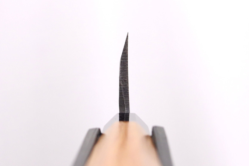 Hatsukokoro Shirasagi 18cm deba kiritsuke mango de teca cuchillo japonés hecho a mano