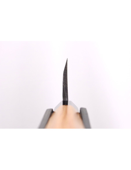 Hatsukokoro Shirasagi 18cm deba kiritsuke cabo em teca faca japonesa feita à mão