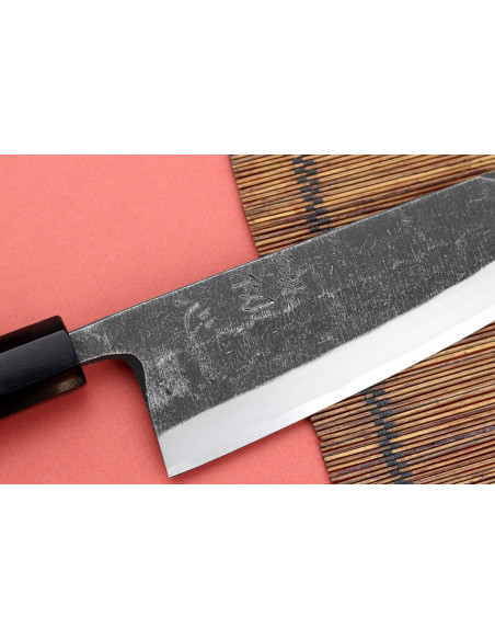Hatsukokoro Shirasagi 18cm deba kiritsuke japanese handmade teak handle knife