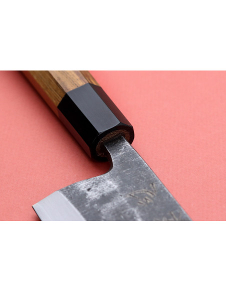 Hatsukokoro Shirasagi 18cm deba kiritsuke japans handgemaakt teak handvat mes