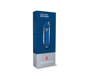 Canivete suíço Victorinox Classic SD Colors Translúcido Deep Ocean 58mm 7 funções 2