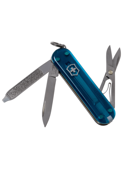Victorinox Swiss Knife Classic SD Colors Translucent Deep Ocean 58 mm 7 funzioni