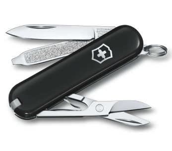 Victorinox Zwitsers zakmes Classic SD Kleuren Dark Illusion 58mm 7 functies