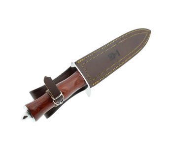 Muela Sanglier veitsi 9253 ruostumattomasta teräksestä terä 24cm stamina puukahva + nahkatuppi 2