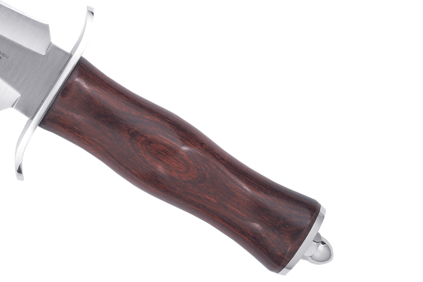 Muela Sanglier veitsi 9253 ruostumattomasta teräksestä terä 24cm stamina puukahva + nahkatuppi