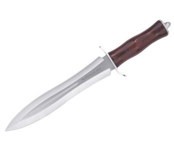 Muela Sanglier kniv 9253 blad i rostfritt stål 24cm stamina trähandtag + läderslida