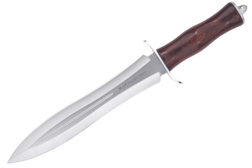 Muela Sanglier knife 9253 stainless steel blade 24cm stamina wood handle + leather sheath