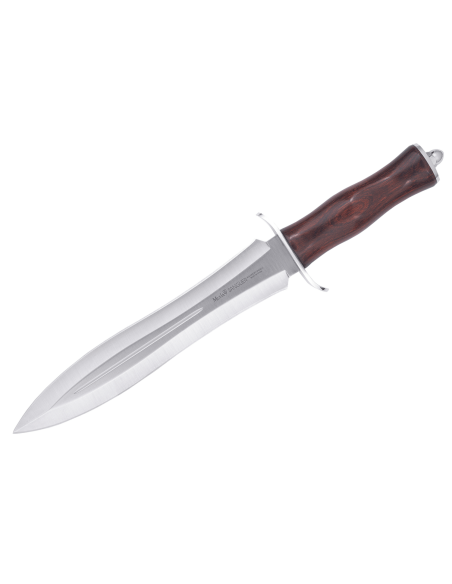 Muela Sanglier kniv 9253 rustfritt stålblad 24 cm stamina trehåndtak + skinnslire