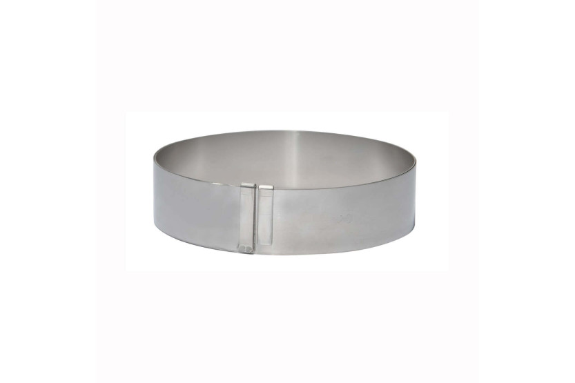 Anillo de postre extensible de acero inoxidable De Buyer - de 18 a 36 cm