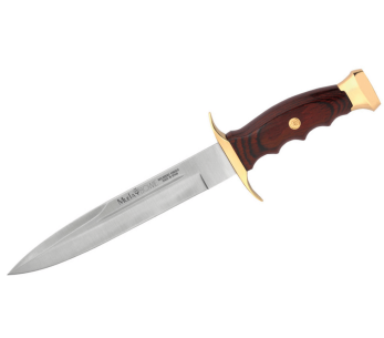 Faca Muela Bowie 9259 Lâmina de 19 cm Cabo de madeira stamina + bainha de couro