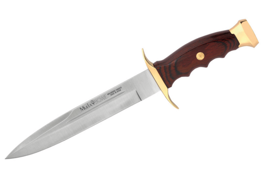 Muela Bowie 9259 knife 19cm blade stamina wood handle + leather sheath