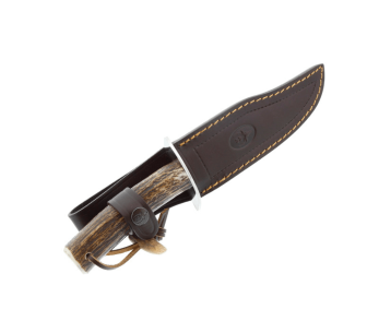 Muela Gredos 9219 veitsi 16cm ruostumattomasta teräksestä terä sarvikuonokahva + nahkatuppi 2