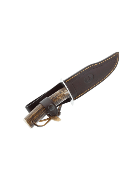 Messer Muela Gredos 9219 Edelstahlklinge 16cm Hirschgeweihgriff + Lederetui