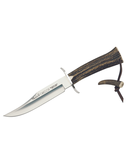 Cuchillo Muela Gredos 9219 16cm hoja acero inoxidable mango asta + funda cuero