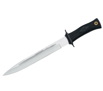 Muela ESCORP 9207 veitsi 26cm ruostumattomasta teräksestä valmistettu terä musta kumikahva + nahkatuppi 2