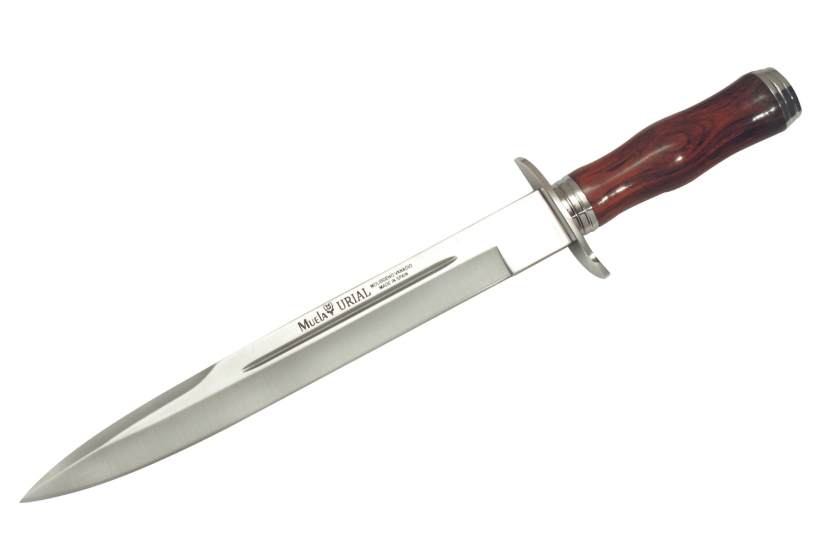 Muela Urial 9283 knife 19cm stainless steel blade cocobolo handle + leather sheath