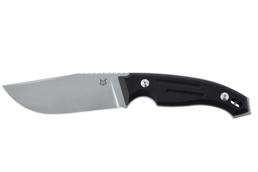 Fox Octopus Vulgaris FX.510 kniv 11,5 cm blad svart G10-håndtak + skinnslire