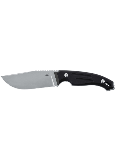 Fox Octopus Vulgaris FX.510 coltello 11,5 cm lama nera manico G10 + fodero in pelle