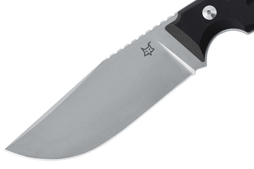 Fox Octopus Vulgaris FX.510 kniv 11,5 cm blad svart G10-håndtak + skinnslire